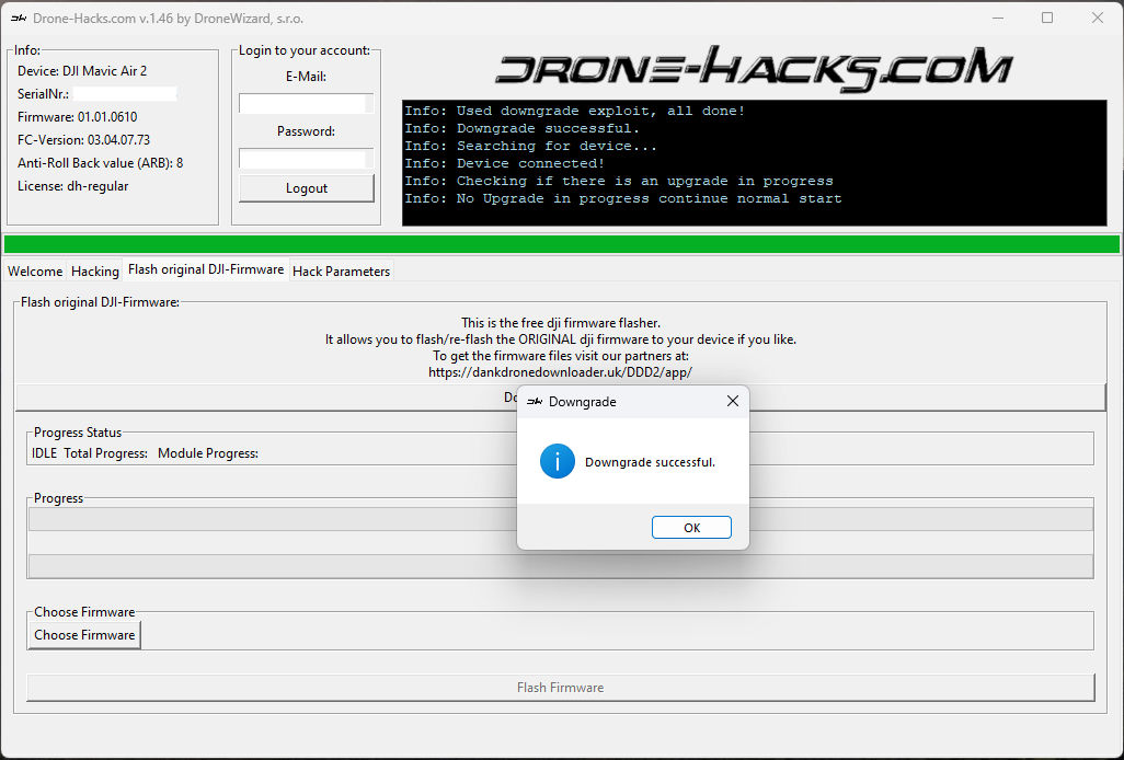 Drone-Hacks Release v1.46: A Game-Changer for DJI Air 2/2S/FPV Users